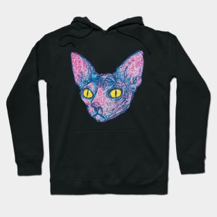 Squiggly Sphynx Cat Hoodie